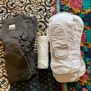 Bundle of cloth diaper inserts and bamboo liners